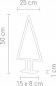 Preview: Sompex Pine Tischleuchte klein LED 3,2W, schwarz, 2700K, 288lm