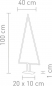Preview: Sompex Pine Tischleuchte groß LED 6W, aluminium, 2700K, 540lm