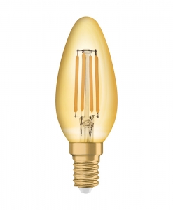 Osram Vintage 1906 LED Edition Gold Kerze 4,5W-36W E14 nicht dimmbar gold