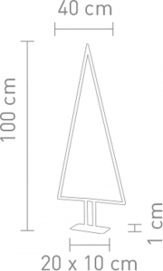 Sompex Pine Tischleuchte groß LED 6W, aluminium, 2700K, 540lm