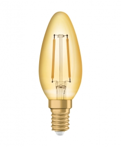Osram Vintage 1906 LED Edition Gold Kerze 2,5W-22W E14 nicht dimmbar gold